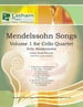 Mendelssohn Songs No. 1-Cello Quartet